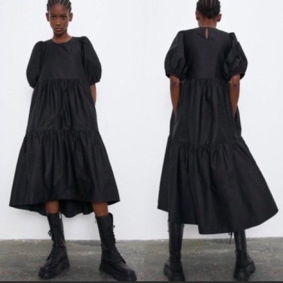 CHIC Zara Black Spring Dress - Picture 6 of 7